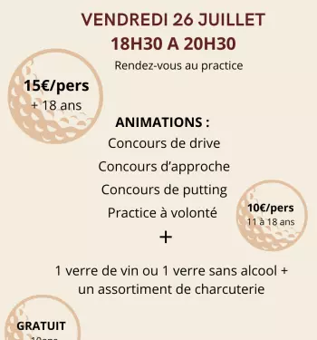 Cliquez-ici : Apéro Golf & soirée moules frites !