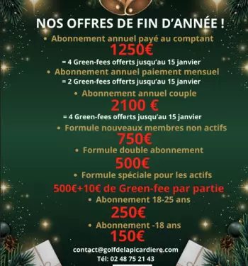 Nos offres de fin d'année